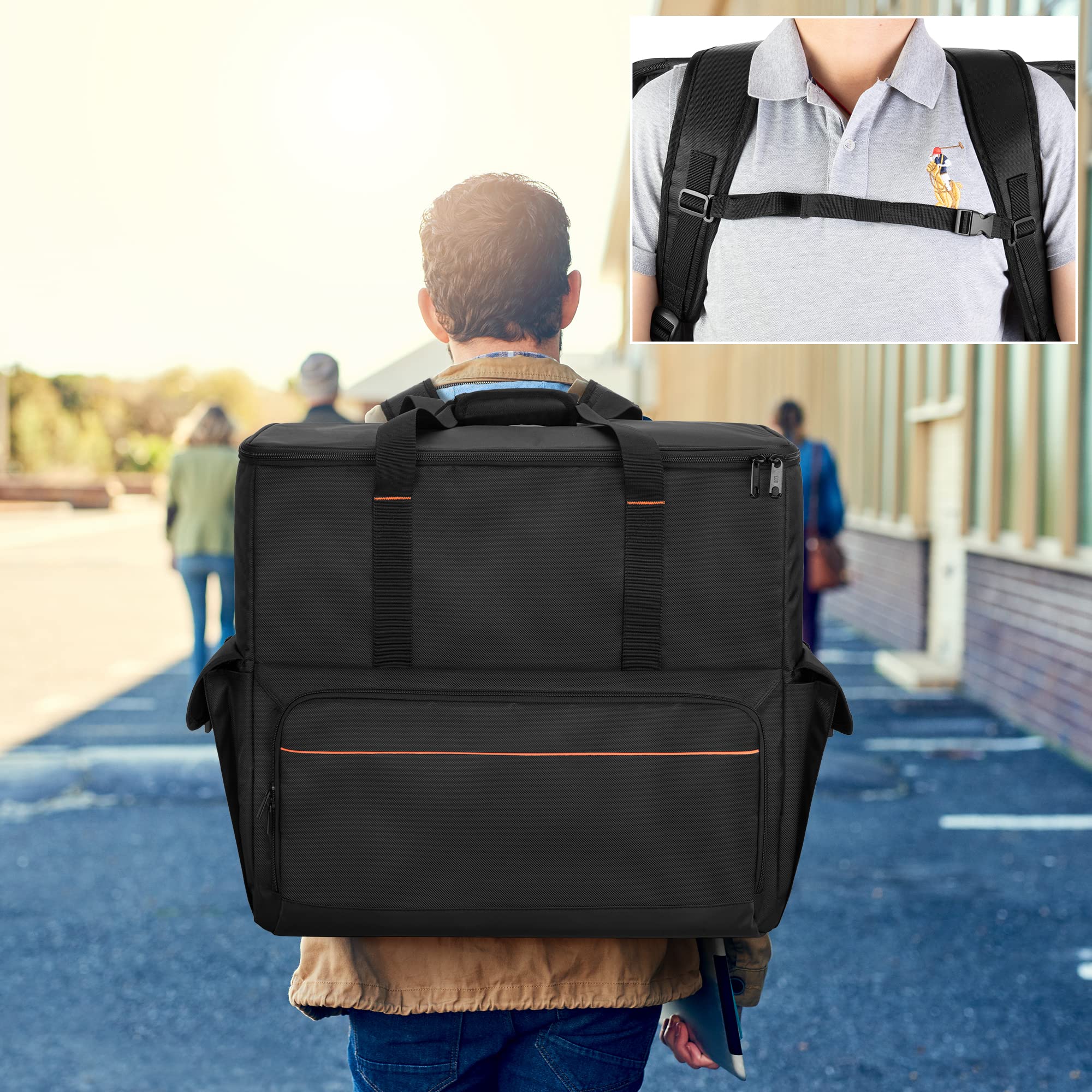 Foto 5 | Funda De Transporte Trunab Computer Desktop Tower Mochila Negra - Venta Internacional.