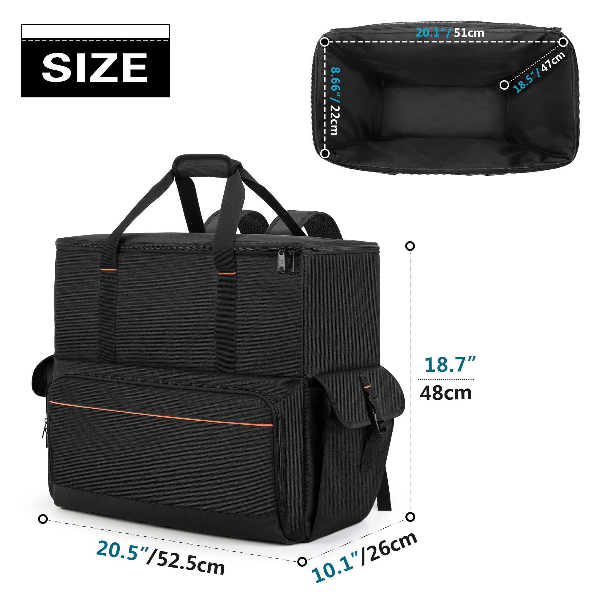 Foto 7 pulgar | Funda De Transporte Trunab Computer Desktop Tower Mochila Negra - Venta Internacional.