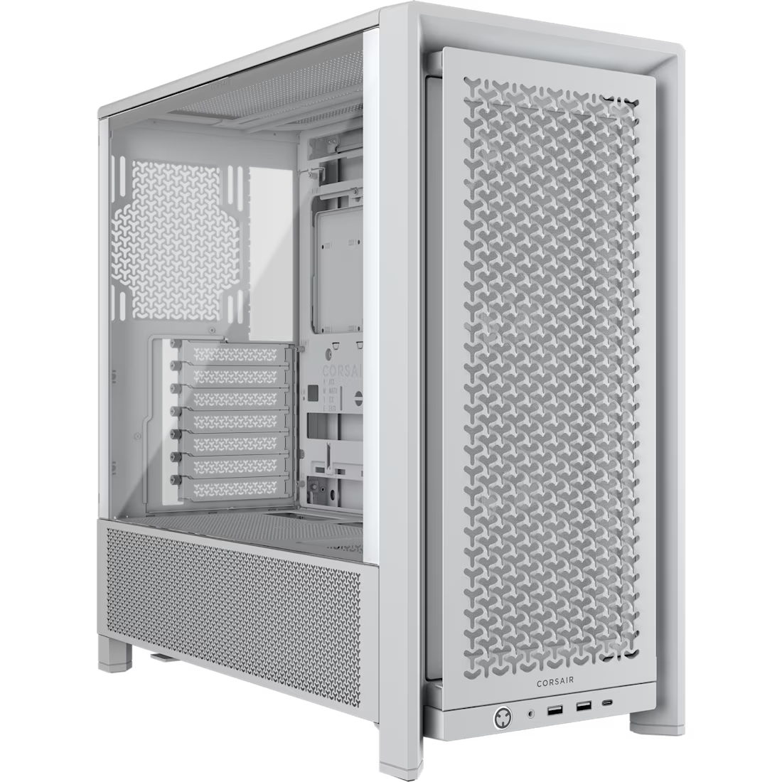 Foto 2 pulgar | Gabinete Corsair 4000d Rs M-atx Usb-c Blanco Cc-9011313-ww