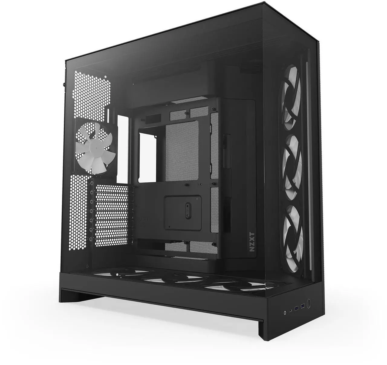 Foto 3 pulgar | Gabinete Nzxt H9 Flow Rgb Negro Atx 2usb 3.2 Ti´po A Usb 3.2 Tipo C Cm-h92fb-p1
