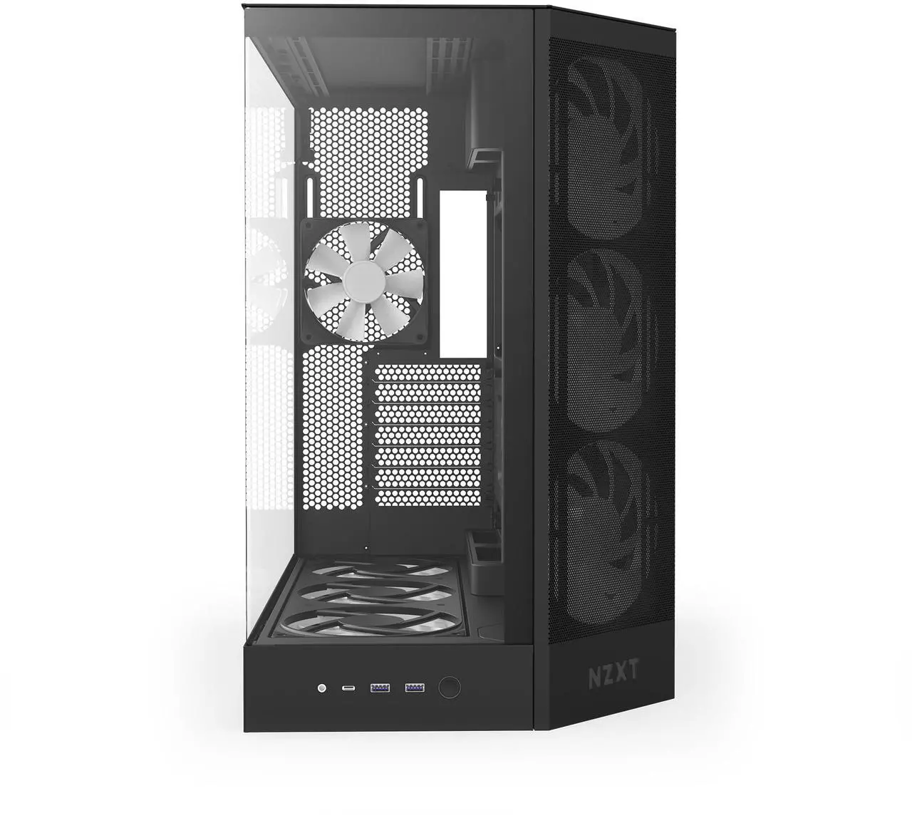 Foto 4 pulgar | Gabinete Nzxt H9 Flow Rgb Negro Atx 2usb 3.2 Ti´po A Usb 3.2 Tipo C Cm-h92fb-p1
