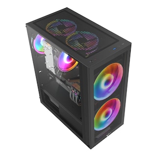 Foto 2 | Gabinete Mid Tower Atx Formula V Line Air Power G5 Duo Color Negro