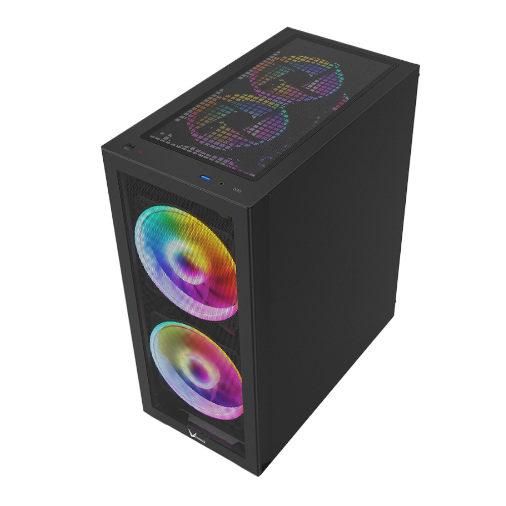 Foto 3 | Gabinete Mid Tower Atx Formula V Line Air Power G5 Duo Color Negro