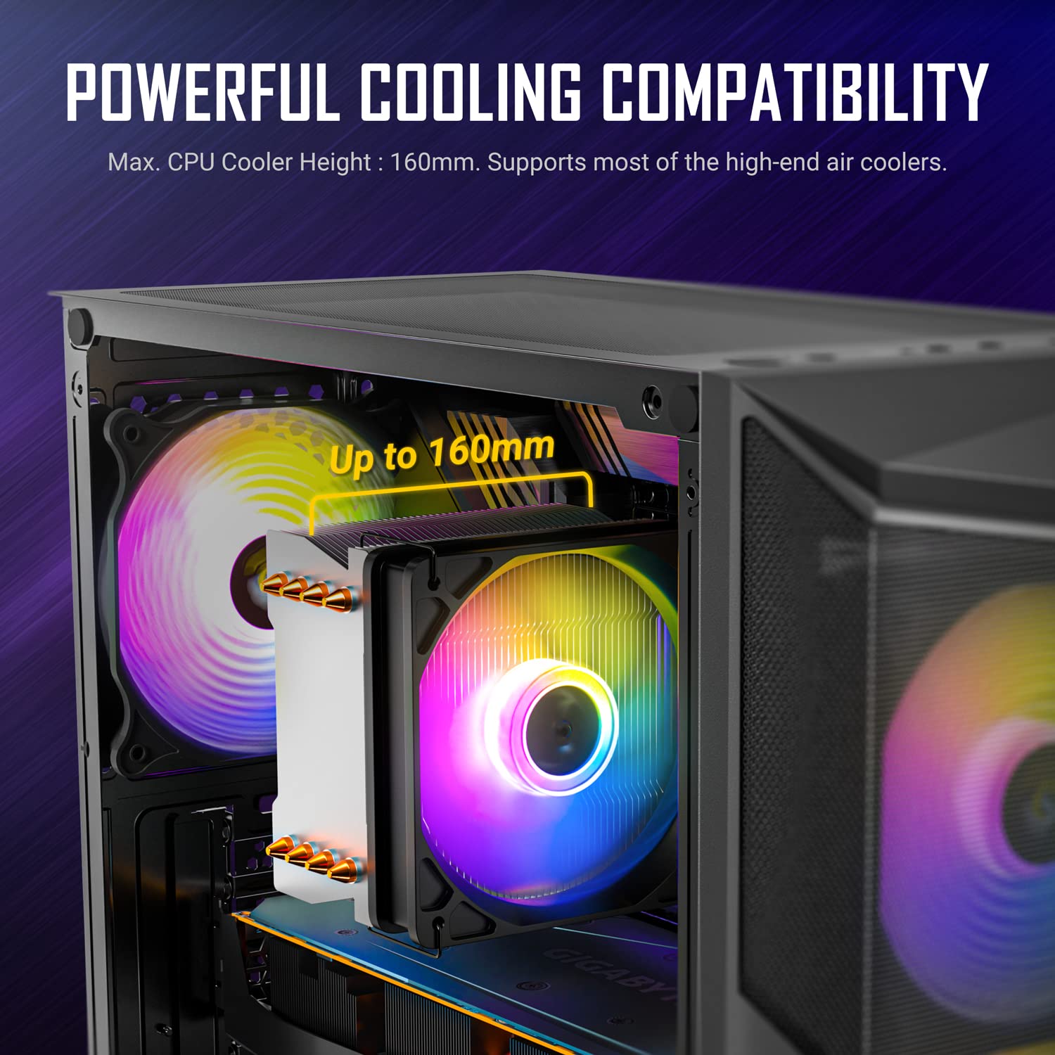 Foto 6 | Funda Para Juegos Antec Ax61 Mid-tower Atx Con Ventiladores Argb Y Cristal - Venta Internacional.