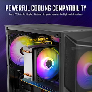 Foto 6 | Funda Para Juegos Antec Ax61 Mid-tower Atx Con Ventiladores Argb Y Cristal - Venta Internacional.