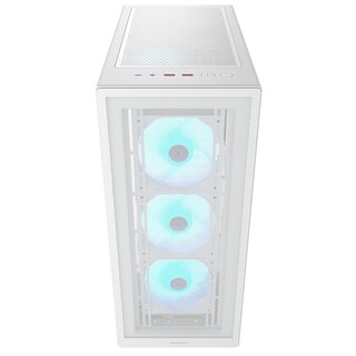 Foto 4 | Gabinete Mid Tower Atx Rgb Mx220 Cristal Templado Color Blanco