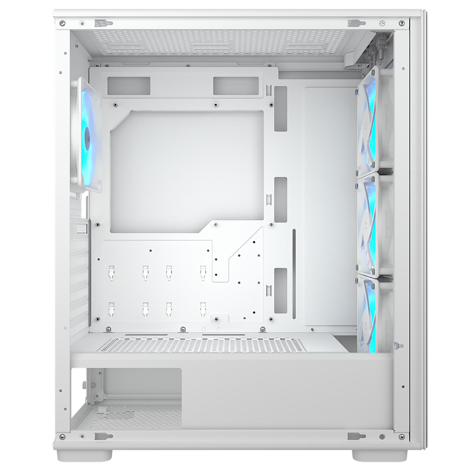 Foto 6 pulgar | Gabinete Mid Tower Atx Rgb Mx220 Cristal Templado Color Blanco