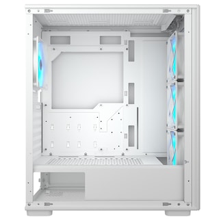 Foto 5 | Gabinete Mid Tower Atx Rgb Mx220 Cristal Templado Color Blanco