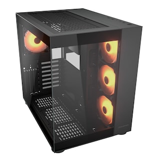 Foto 2 | Gabinete Mid Tower Atx Rgb Cougar Fv150 Cristal Templado Color Negro