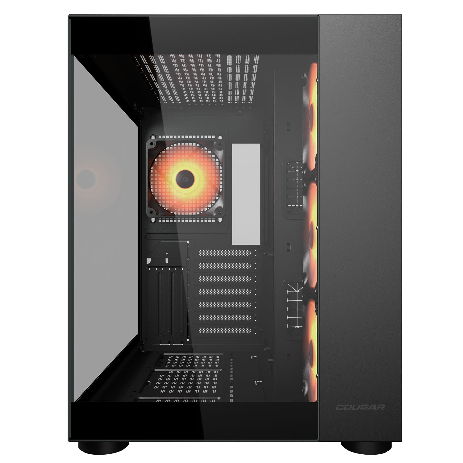 Foto 5 pulgar | Gabinete Mid Tower Atx Rgb Cougar Fv150 Cristal Templado Color Negro
