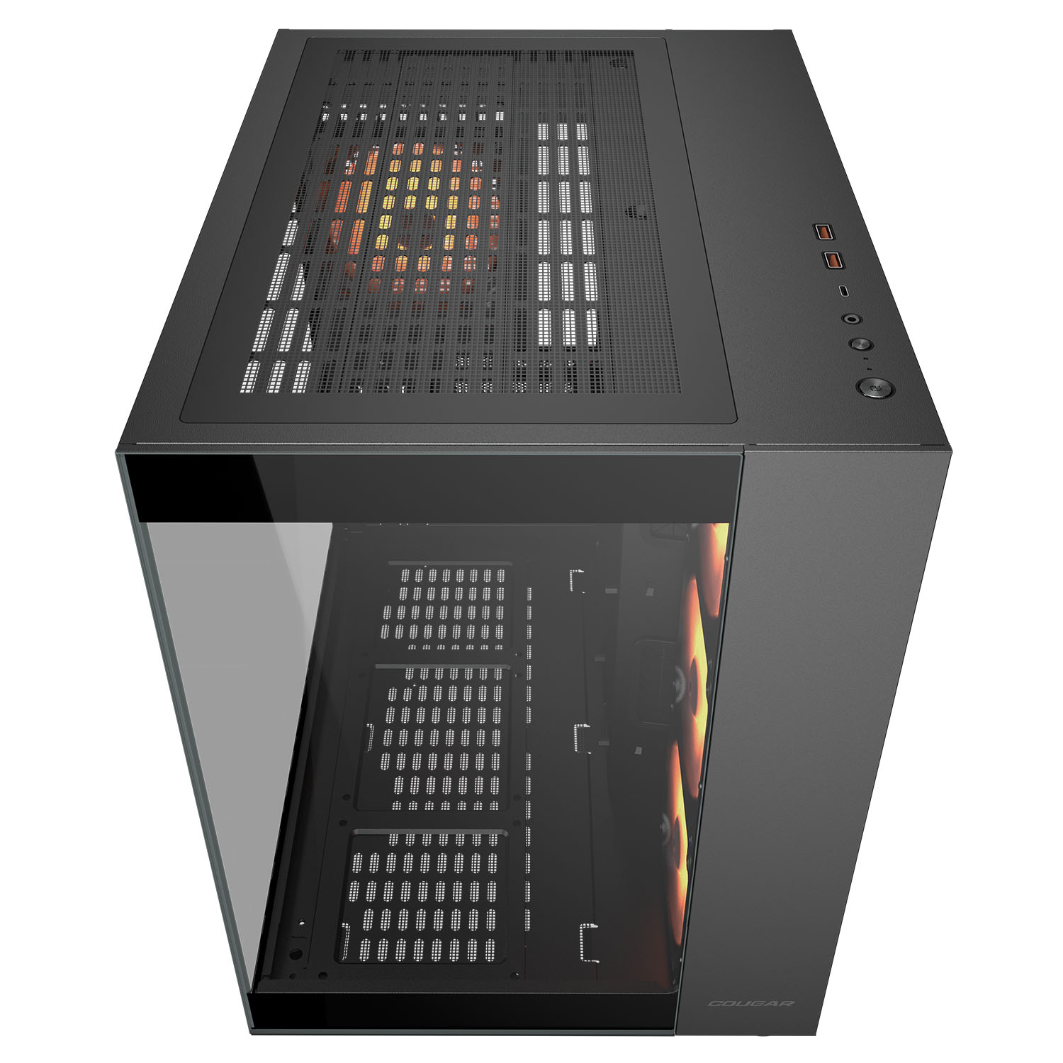 Foto 6 pulgar | Gabinete Mid Tower Atx Rgb Cougar Fv150 Cristal Templado Color Negro