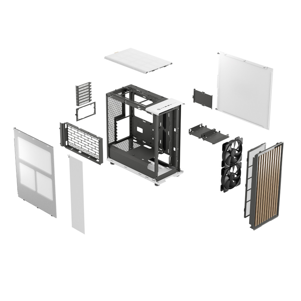 Foto 7 pulgar | Gabinete Mid Tower Atx Fractal Design North Color Blanco Con 2 Ventiladores Incluidos
