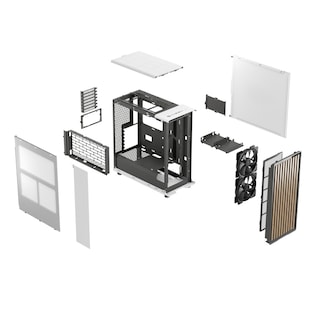Foto 6 | Gabinete Mid Tower Atx Fractal Design North Color Blanco Con 2 Ventiladores Incluidos