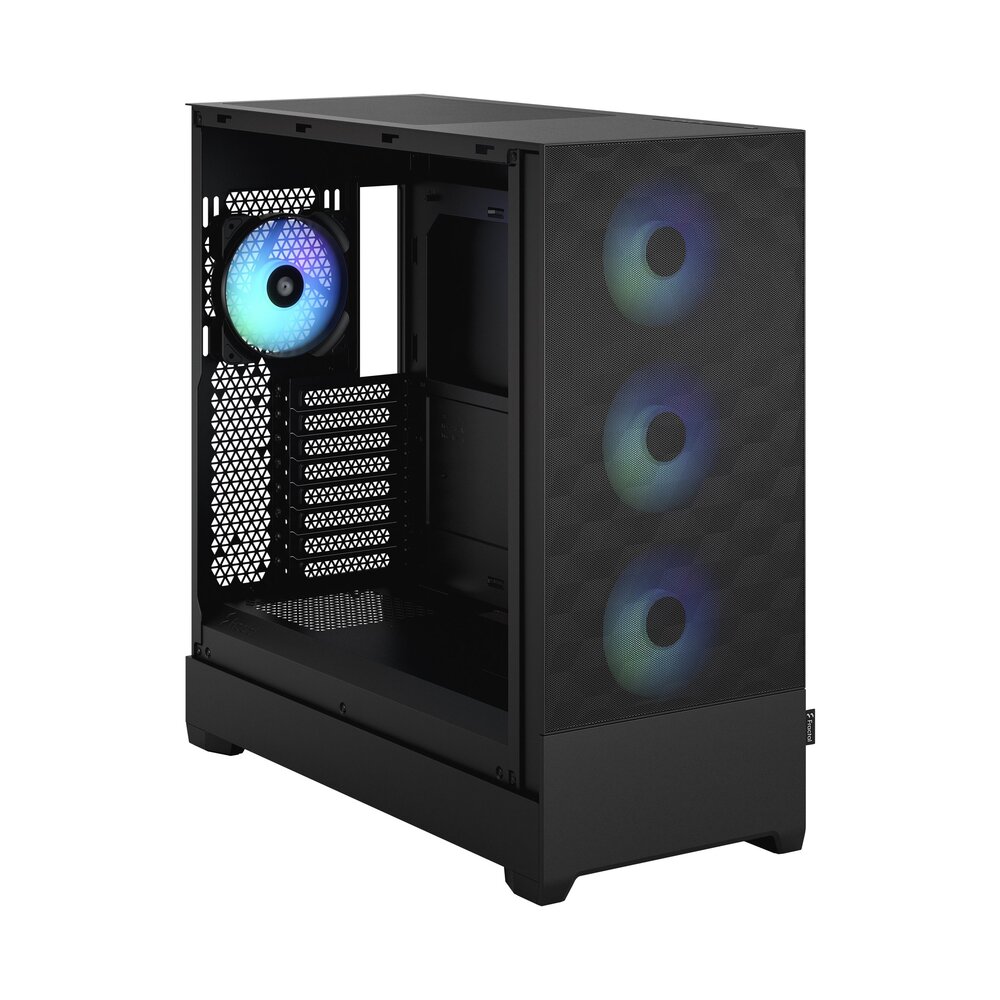 Foto 5 pulgar | Gabinete Full Tower E-atx Fractal Design Pop Air Xl Clear Color Negro Incluye 4 Ventiladores