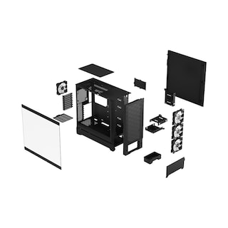 Foto 8 | Gabinete Full Tower E-atx Fractal Design Pop Air Xl Clear Color Negro Incluye 4 Ventiladores