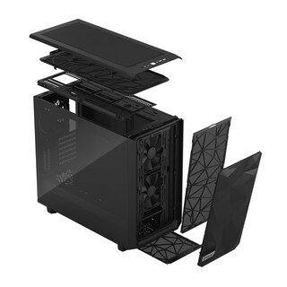 Foto 8 | Gabinete Fractal Design Meshify 2 Light Color Negro Incluye 3 Ventiladores