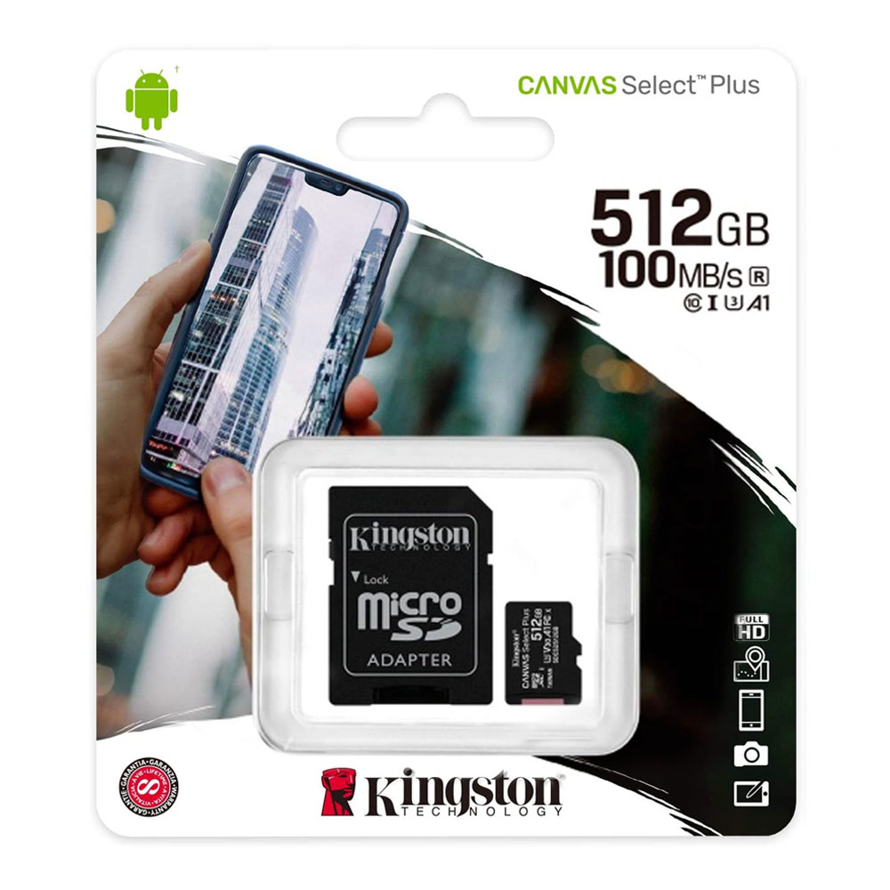 Foto 2 | Micro Sd 512gb C/a Kingston Sdcs2/512gb color Negro