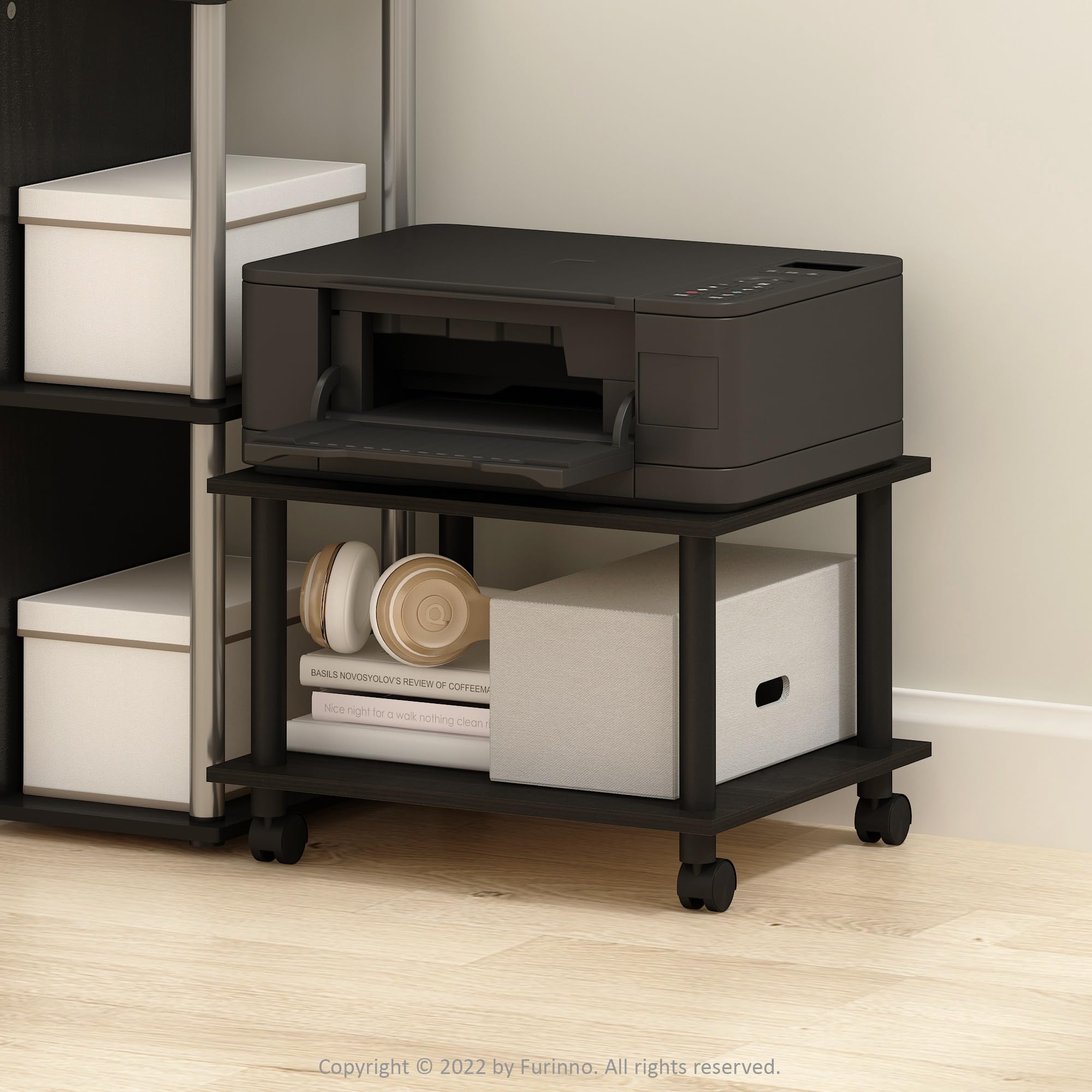 Foto 4 pulgar | Soporte Para Impresora Furinno Econ Home Office Para Debajo Del Escritorio Con Ruedas - Venta Internacional.