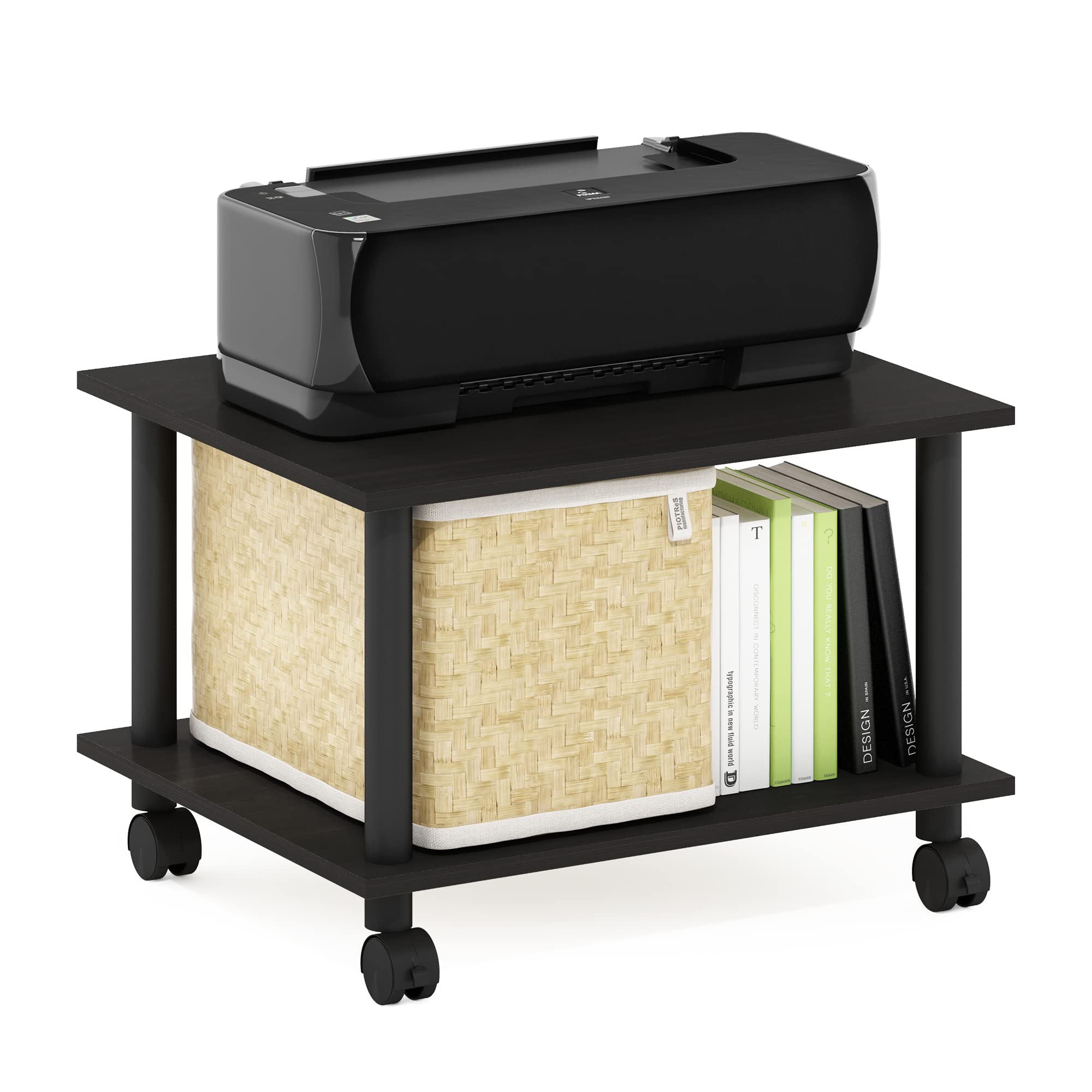 Foto 6 pulgar | Soporte Para Impresora Furinno Econ Home Office Para Debajo Del Escritorio Con Ruedas - Venta Internacional.