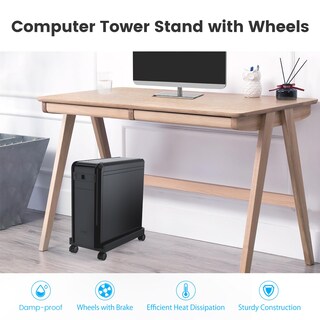 Foto 3 | Soporte Portátil Para Cpu Orico Con Ruedas Giratorias Y De Bloqueo - Venta Internacional.