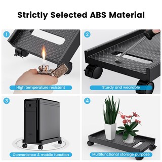 Foto 4 | Soporte Portátil Para Cpu Orico Con Ruedas Giratorias Y De Bloqueo - Venta Internacional.