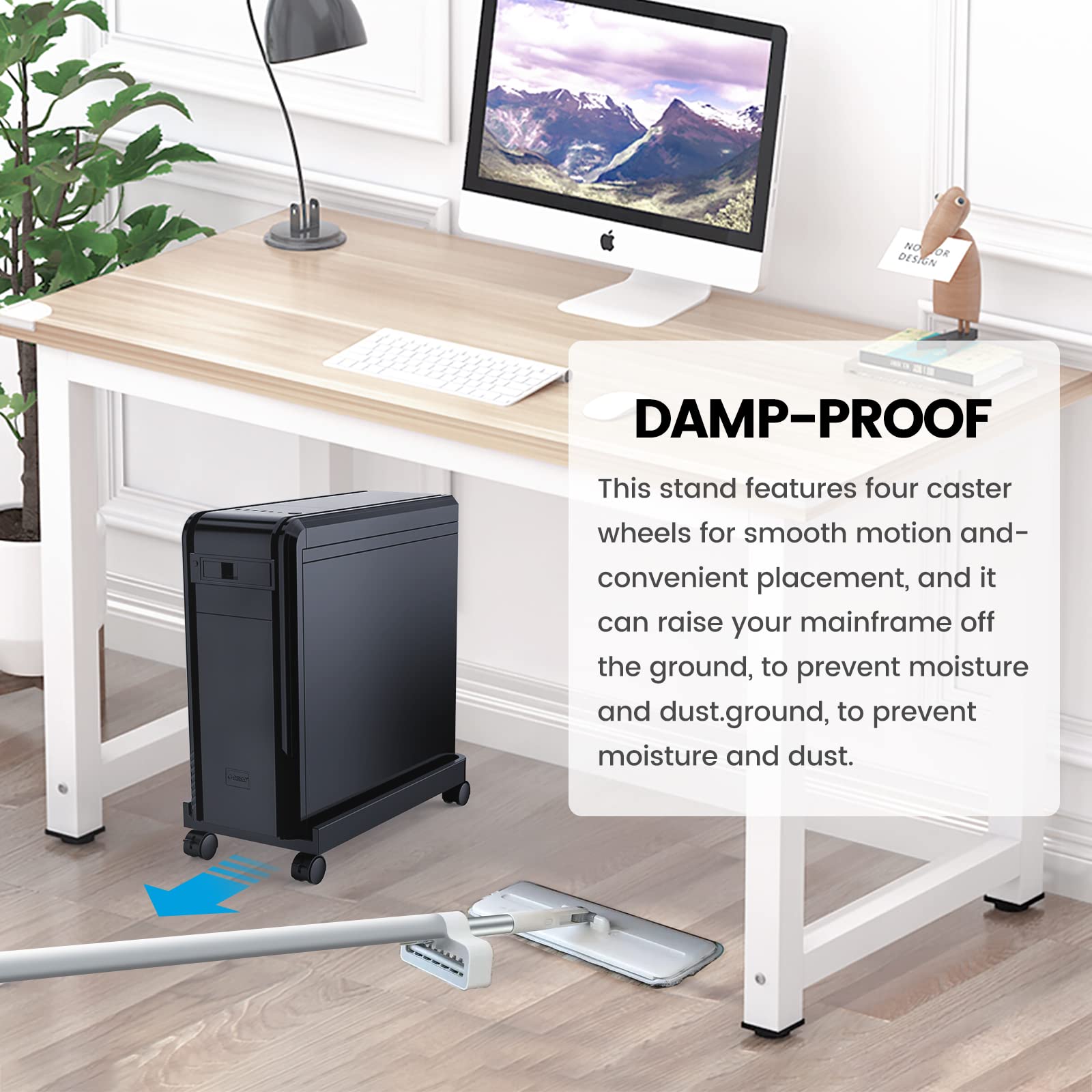 Foto 7 | Soporte Portátil Para Cpu Orico Con Ruedas Giratorias Y De Bloqueo - Venta Internacional.