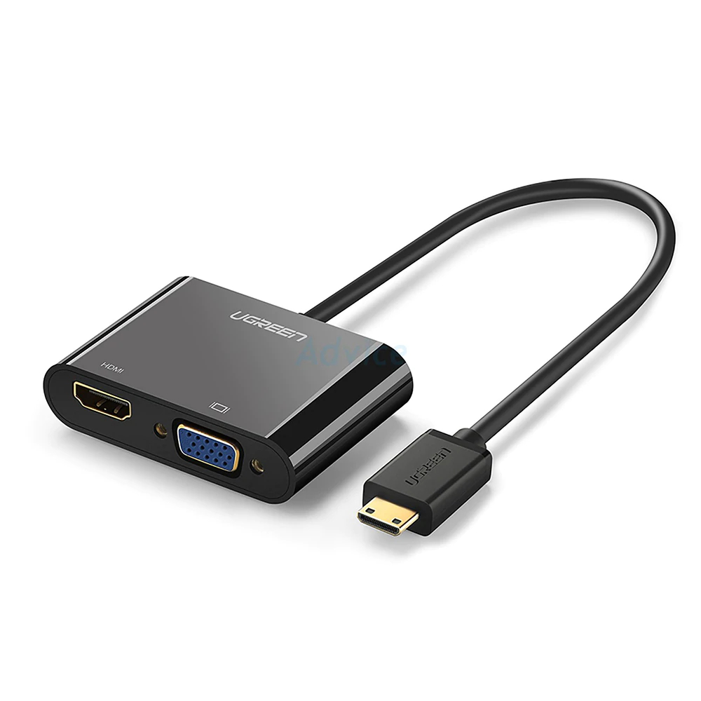 Adaptador Ugreen de HDMI a HDMI y VGA