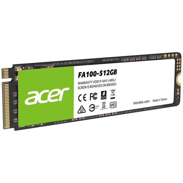 Foto 3 pulgar | Unidad de Estado Solido Ssd M.2 512gb Acer Fa100 Pcie Nvme color Negro