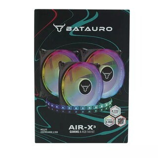 Foto 1 | Ventiladores para Gabinete 3 Piezas + Tira Led ARGB Batauro 120 mm ARX-600-KIT color Negro