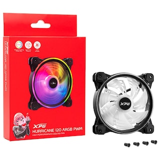 Foto 6 | Ventilador Xpg Hurricane 120mm Argb Pwm Pc Gamer Silencioso 2000rpm Color Negro