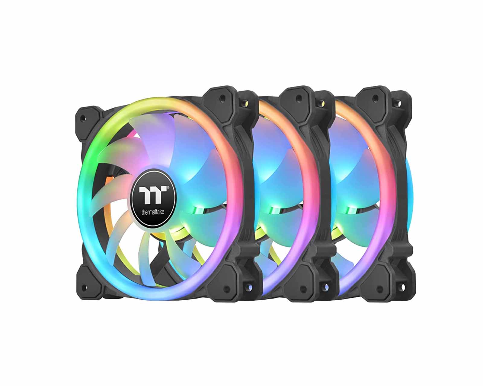 Foto 2 pulgar | Ventiladores Thermaltake CL-F137-PL12SW-A Multicolor RGB 120 mm 3 Piezas