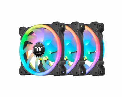 Foto 1 | Ventiladores Thermaltake CL-F137-PL12SW-A Multicolor RGB 120 mm 3 Piezas