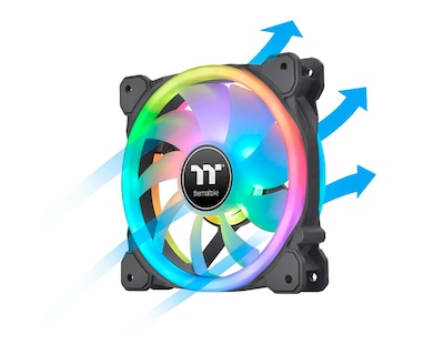 Foto 3 | Ventiladores Thermaltake CL-F137-PL12SW-A Multicolor RGB 120 mm 3 Piezas