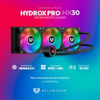 Foto 4 | Enfriamiento Liquido Balam Rush Hydrox Pro Hx30 360mm Argb 4 Pines Lga 1700 Am5 Negro Br-937344