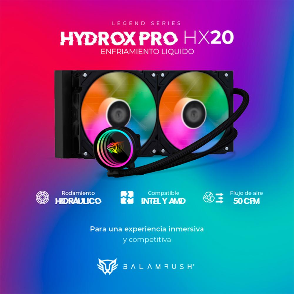 Foto 4 | Enfriamiento Liquido Balam Rush Hydrox Pro Hx20 240mm Argb 4 Pines Lga 1700 Am5 Negro Br-937368