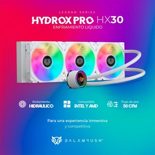 Foto 4 | Enfriamiento Liquido Balam Rush Hydrox Pro Hx30 360mm Argb 4 Pines Lga 1700 Am5 Blanco Br-937351