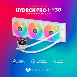 Foto 5 | Enfriamiento Liquido Balam Rush Hydrox Pro Hx30 360mm Argb 4 Pines Lga 1700 Am5 Blanco Br-937351