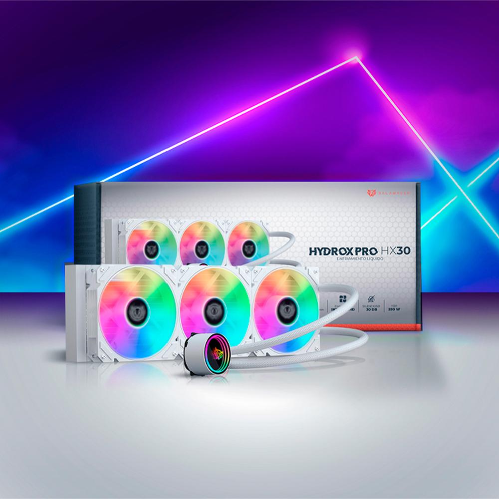 Foto 6 | Enfriamiento Liquido Balam Rush Hydrox Pro Hx30 360mm Argb 4 Pines Lga 1700 Am5 Blanco Br-937351