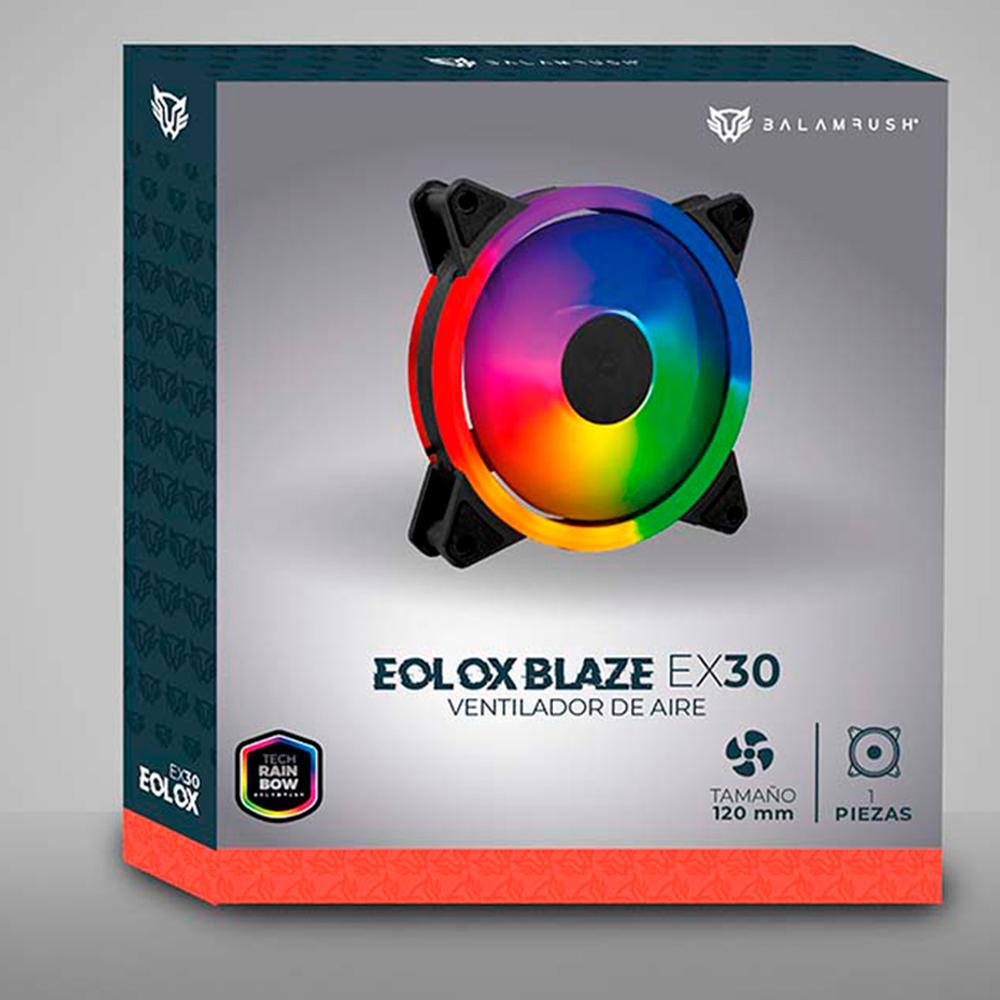 Foto 7 pulgar | Ventilador Gamer Balam Rush Eolox Blaze Ex30 120MM LED 1200rpm Br-938082 color Negro