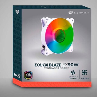 Foto 6 | Ventilador Gamer Balam Rush Eolox Blaze Ex90w 120mm Rgb 1200rpm Br-938037 Color Blanco