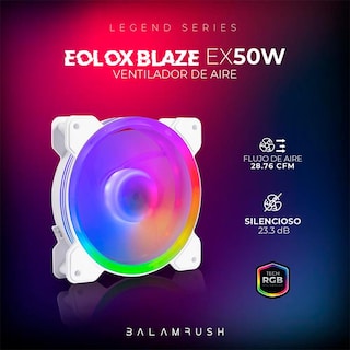 Foto 5 | Ventilador Gamer Balam Rush Eolox Blaze Ex50w 120mm Rgb 1500rpm Br-938075 Color Blanco
