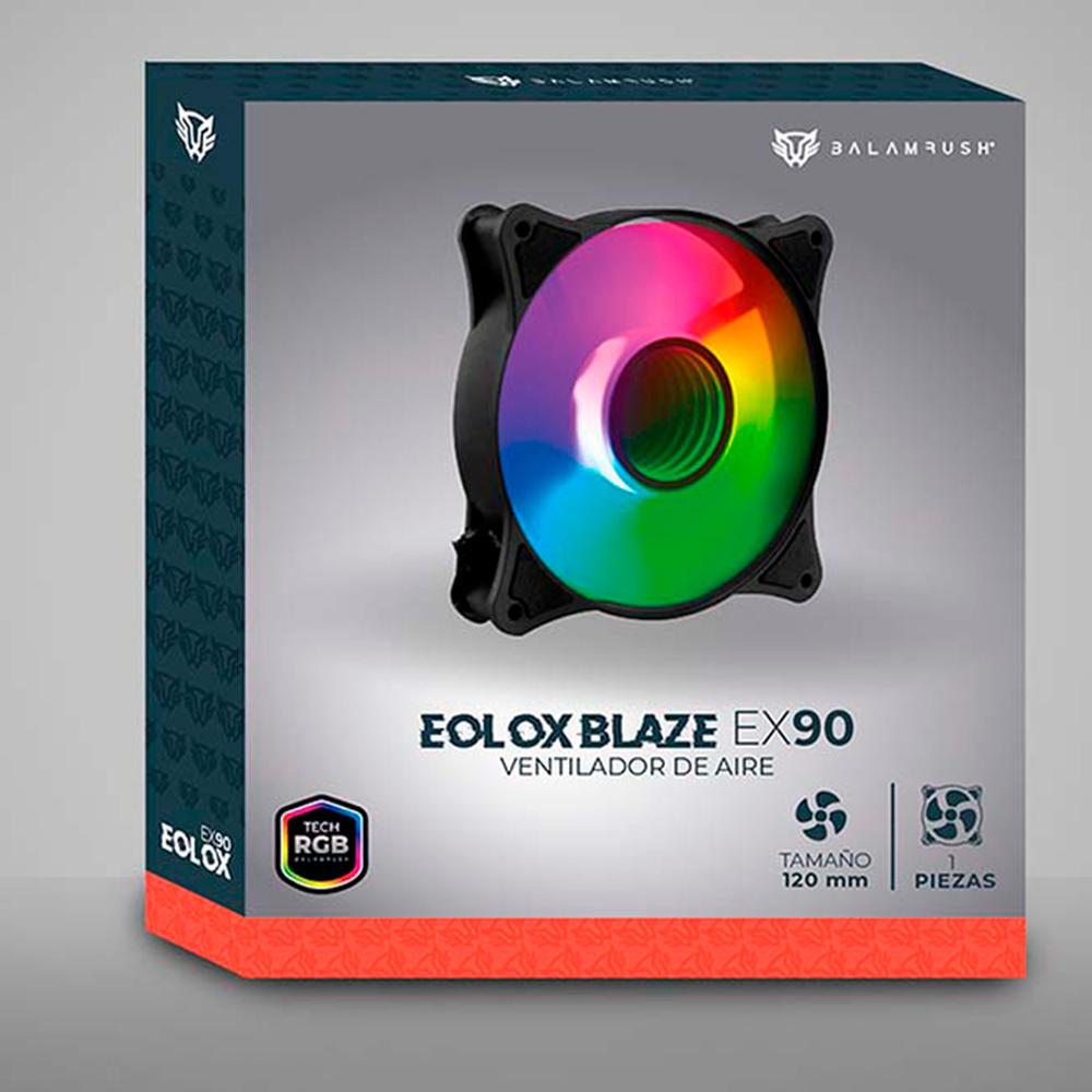 Foto 7 pulgar | Ventilador Gamer Balam Rush Eolox Blaze Ex90 120mm Rgb 1200rpm Br-938020 Color Negro
