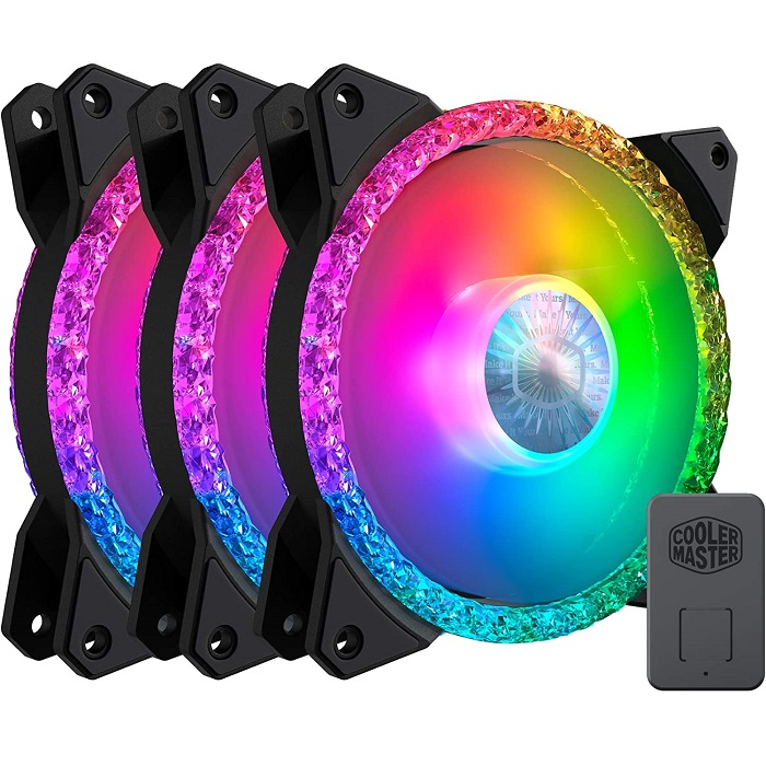 Foto 2 pulgar | 3 Ventiladores Cooler Master 120mm Masterfan Mf120 Prismatic Rgb Controlador Mfy-b2dn-203pa-r1