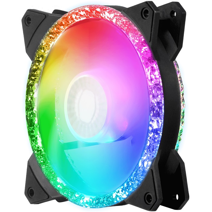 Foto 4 pulgar | 3 Ventiladores Cooler Master 120mm Masterfan Mf120 Prismatic Rgb Controlador Mfy-b2dn-203pa-r1