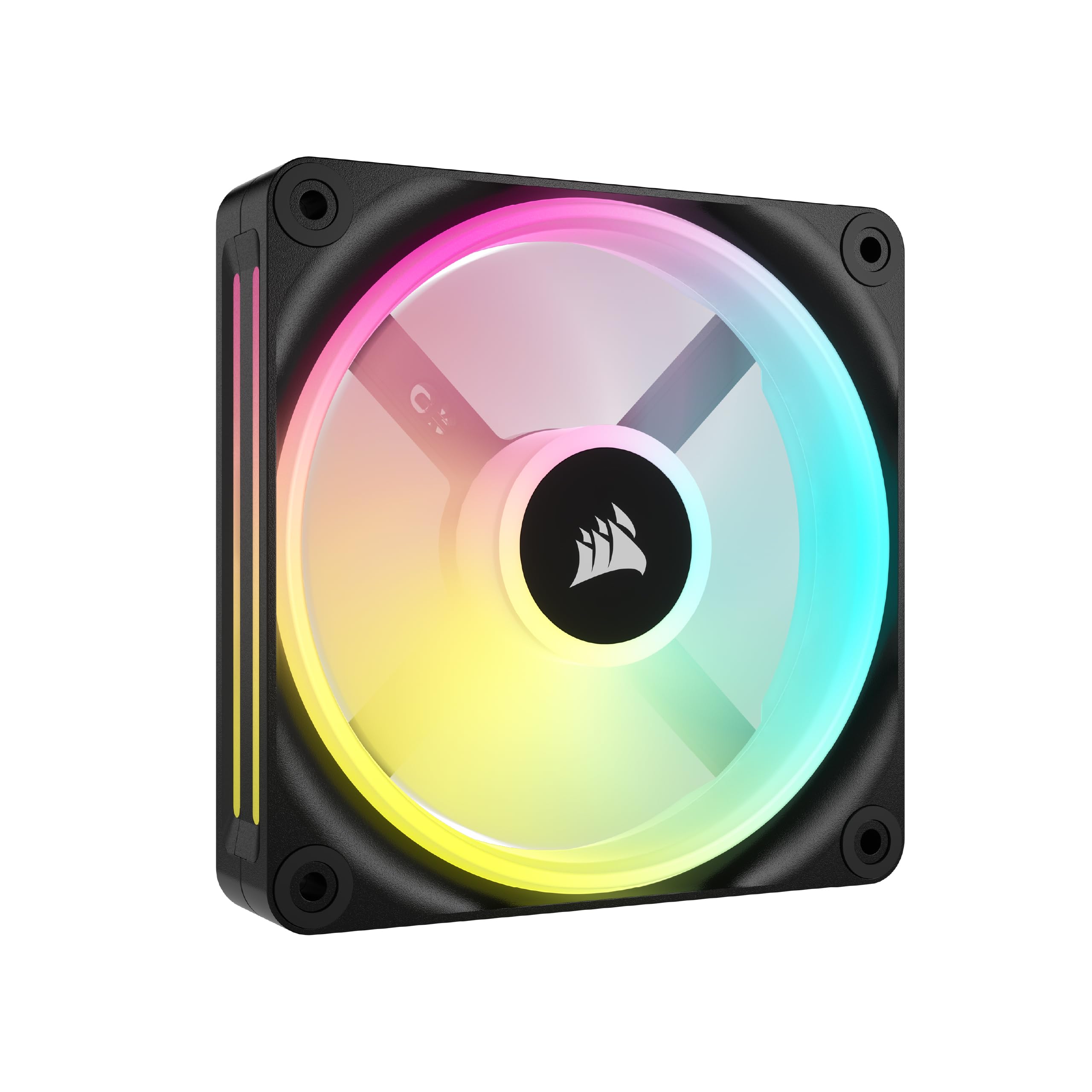 Ventilador Corsair Icue Link Qx120 Rgb Con Cúpula Magnética De 120 Mm, Color Negro - Venta Internacional.