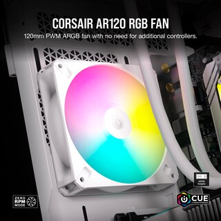 Foto 2 | Ventilador Corsair Icue Ar120 Rgb Digital 120 Mm Argb Blanco - Venta Internacional.