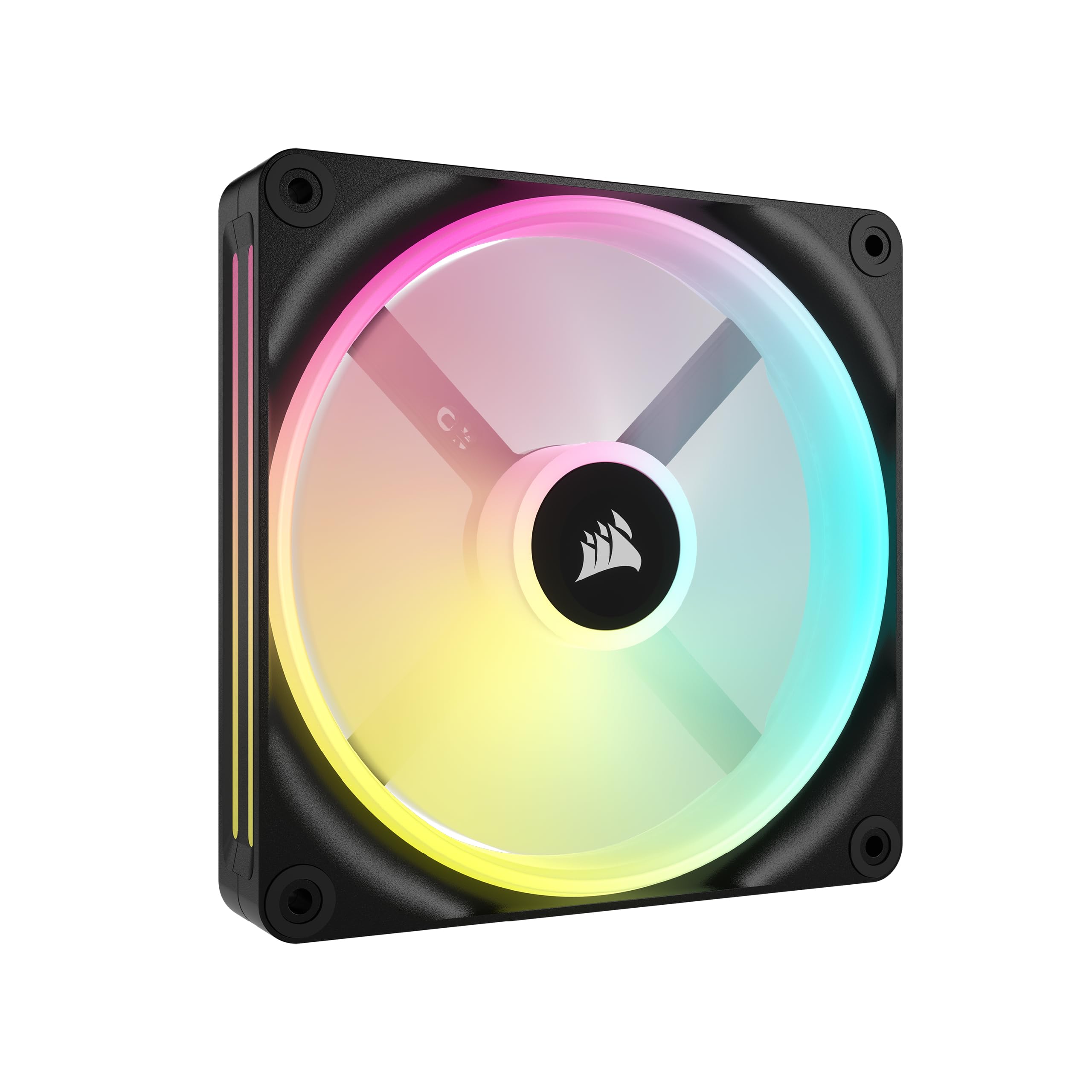 Ventilador Corsair Icue Link Qx140 Rgb Con Cúpula Magnética De 140 Mm, Color Negro - Venta Internacional.