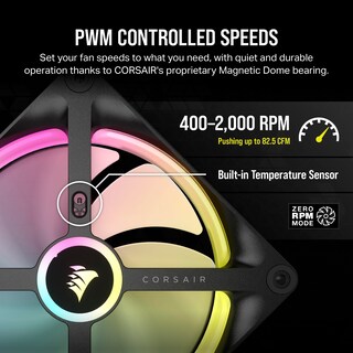 Foto 5 | Ventilador Corsair Icue Link Qx140 Rgb Con Cúpula Magnética De 140 Mm, Color Negro - Venta Internacional.