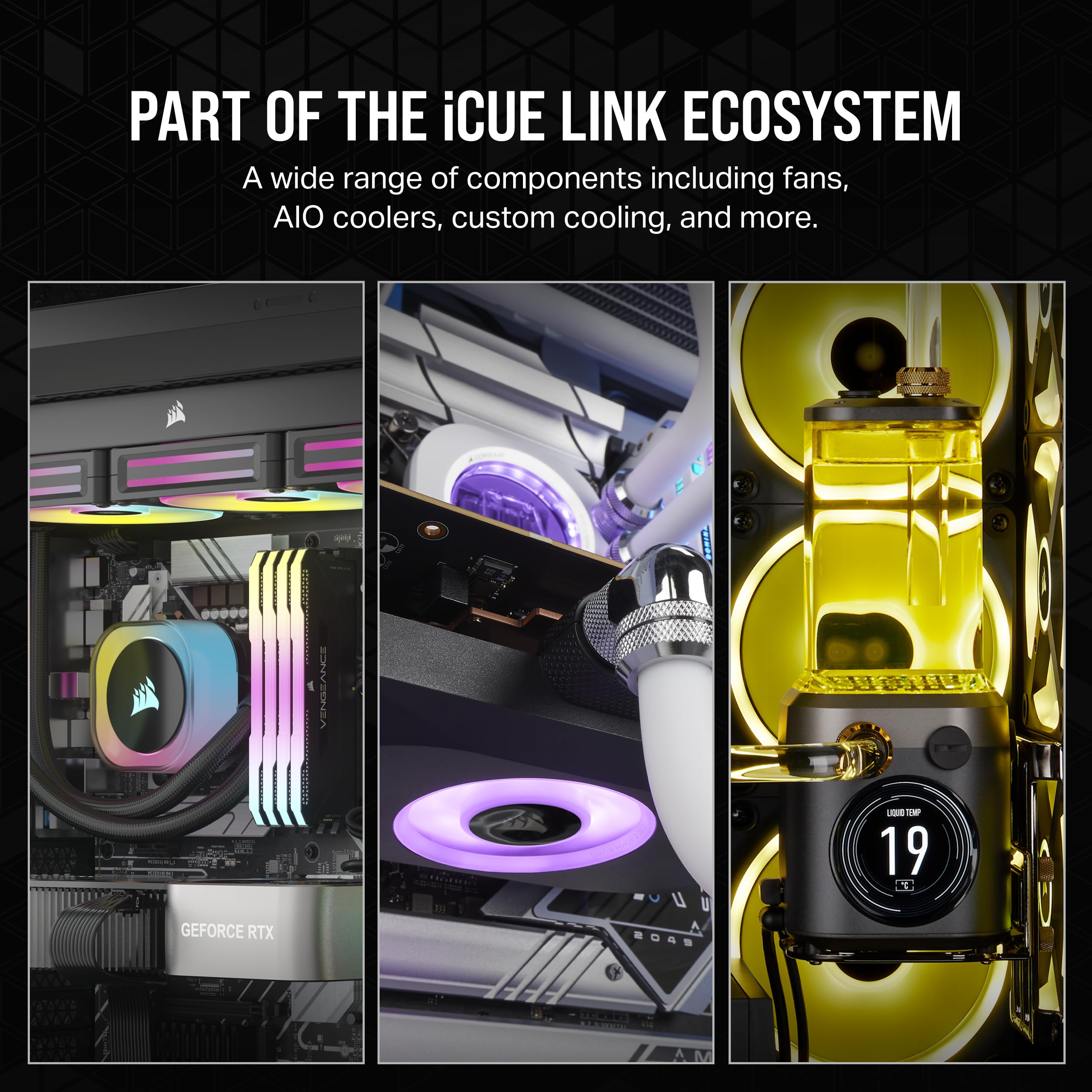 Foto 7 | Ventilador Corsair Icue Link Rx120 Rgb Con Cúpula Magnética Pwm De 120 Mm - Venta Internacional.
