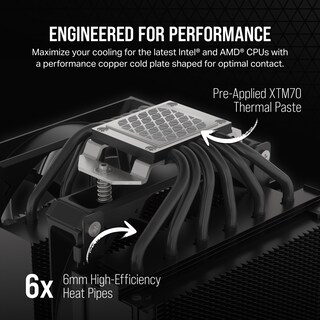 Foto 3 | Enfriador De Aire Para Cpu Corsair A115 Torre De Alto Rendimiento Negro - Venta Internacional.